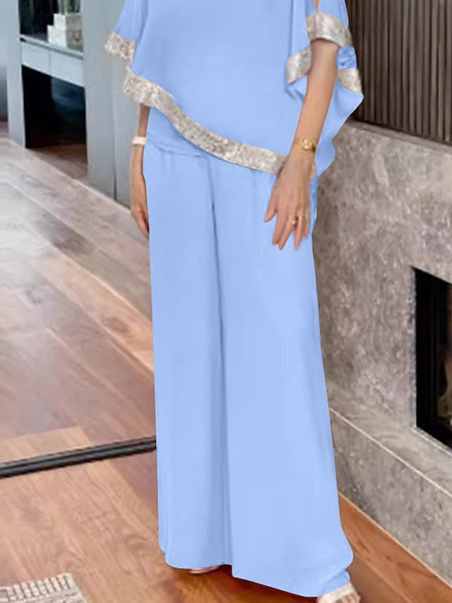 / Two Mother Elegant the Bride of Piece Jumpsuit Dress Pantsuit