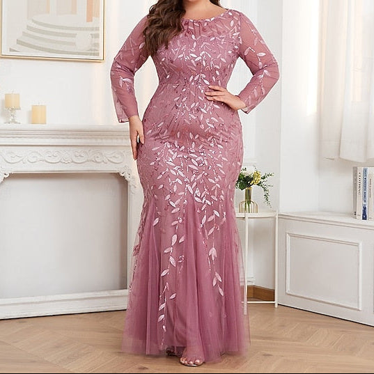 Trumpet Floor Evening Gown Mermaid Formal Sparkle Dress /