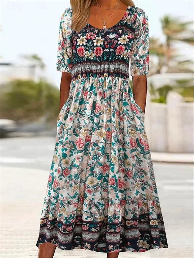 Women's Midi Dress Casual Dress Summer Dress Boho Dress