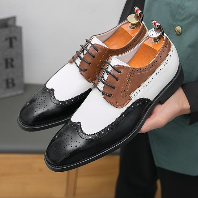Wingtip with Men's White Brown Oxford and Shoes