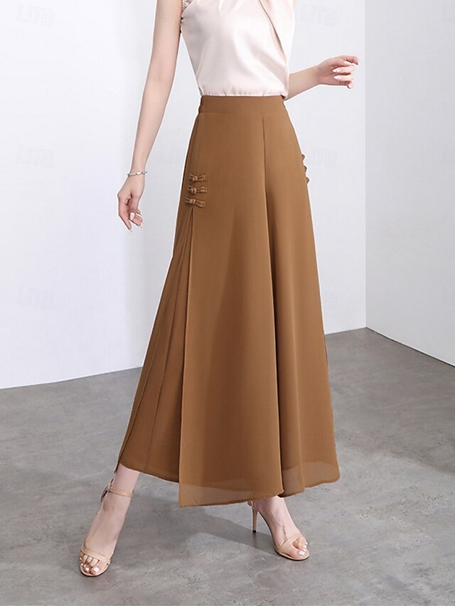 Women's Culottes Wide Leg Chinos Fashion Streetwear Casual