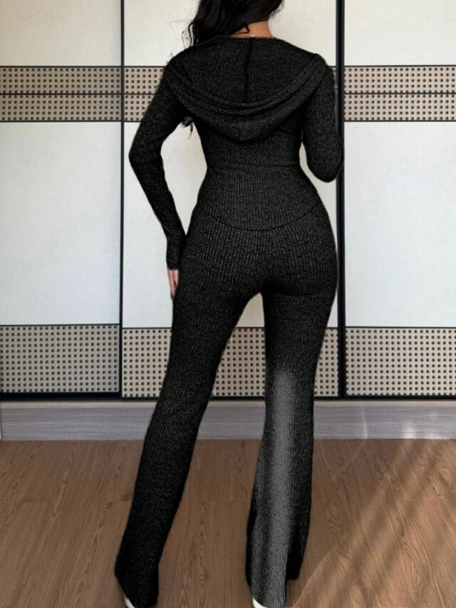 Women's Two Piece Sets Pants Sets Bolero Top Long Sleeve