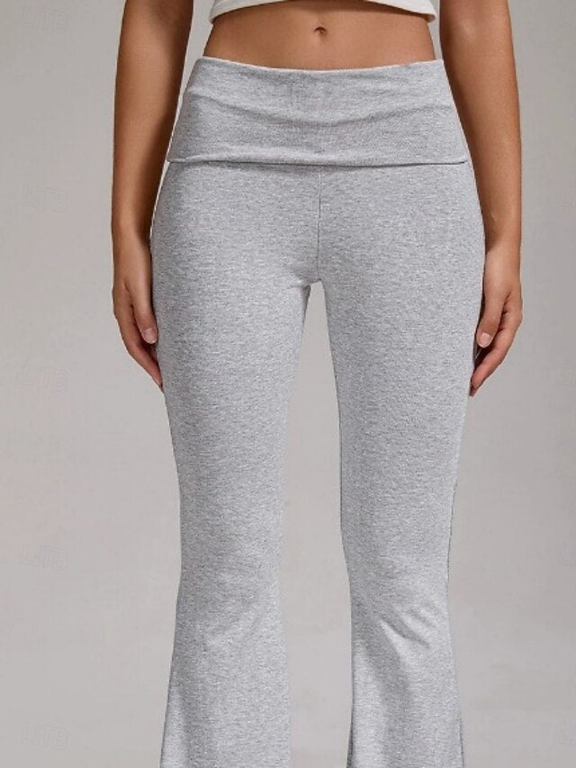 Women's Trousers Flared Pants Casual Pants Vacation Fashion