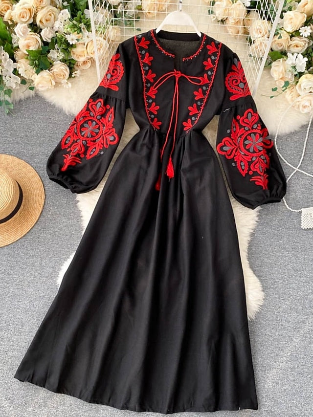 Women's Midi Dress A Line Dress Casual Outdoor Going out