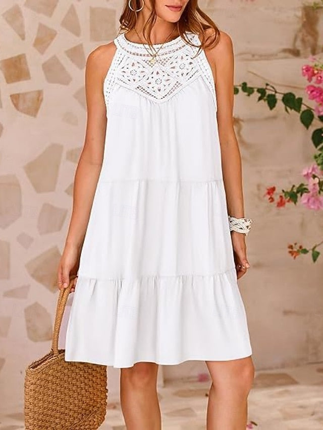 Women's Mini Dress Halter Dress Vacation Casual Outdoor