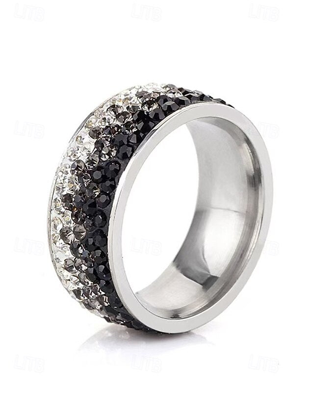 Steel Stainless Christmas Red Men's Ring Stylish –