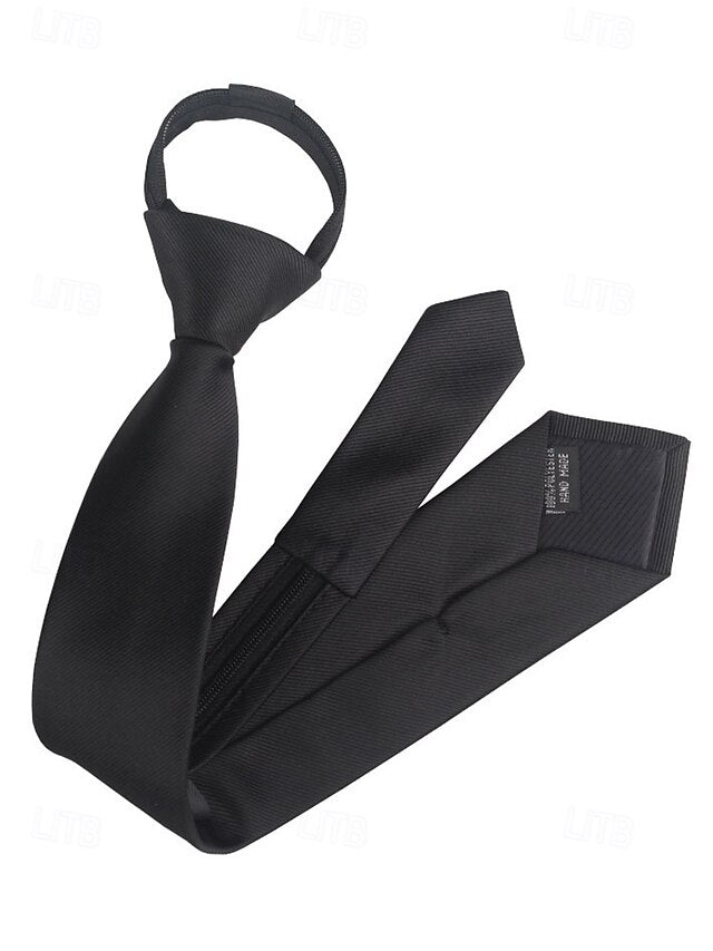 Pre-Tied Stripes Classic Zip - Men's Ties and Narrow