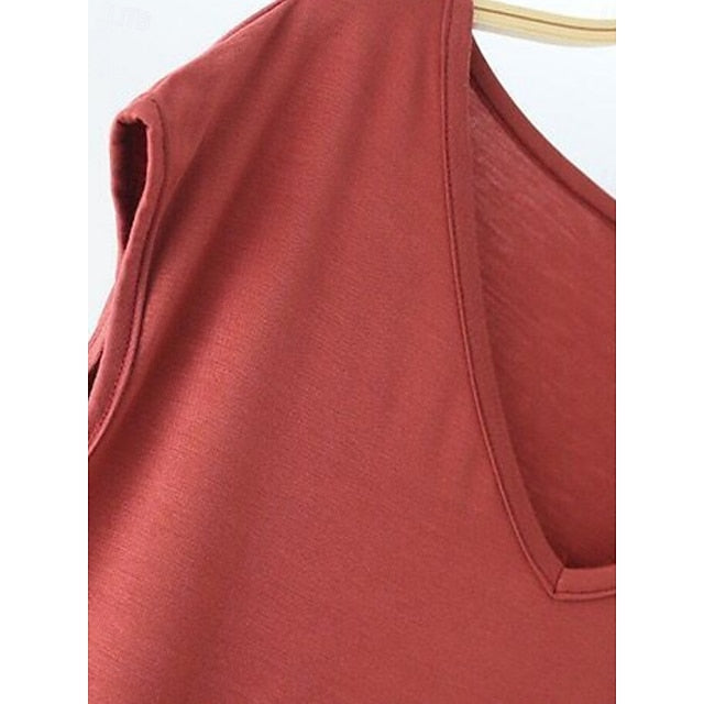 Women's Blouse Solid Color Stylish Casual Short Sleeve V