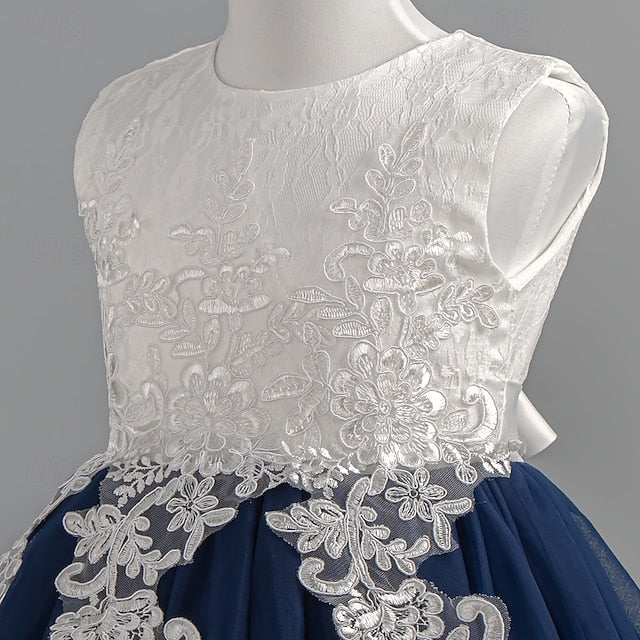 Dress Sleeveless Party Wedding Girls' Kids Special Floral