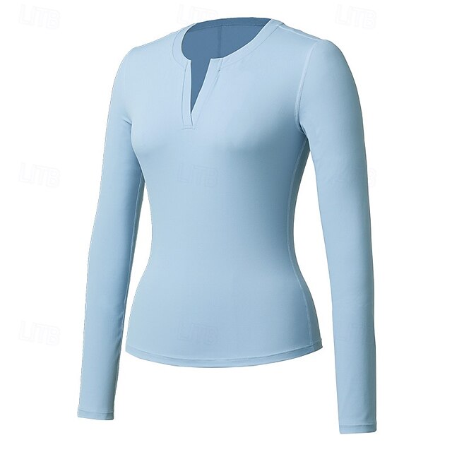 Women's Running T-Shirt Gym Shirt Sports Top Long Sleeve