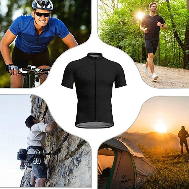 Men's Women's Cycling Jersey Graphic Geometric Letter