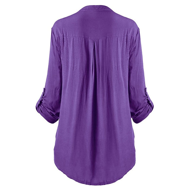 Women's Shirt Lace Shirt Tunic Shirts Blouse Elegant