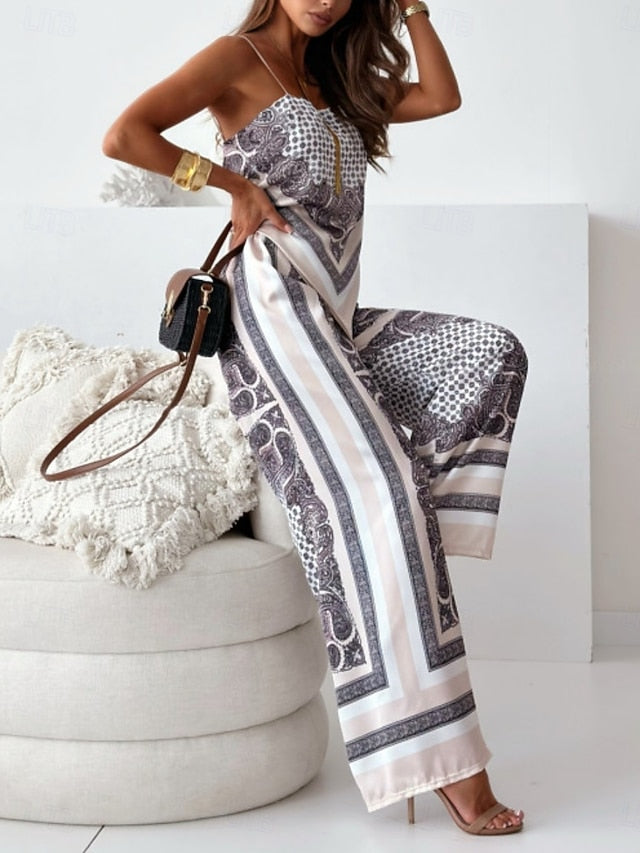 Women's Camisole Pants Sets Bolero Top Sleeveless Strap