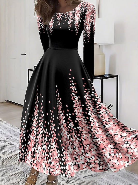 Women's Midi Dress A Line Dress Fit And Flare Dress