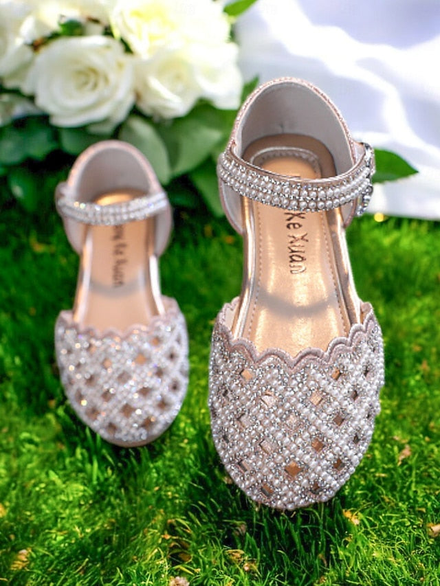 â€?Shoes Scalloped Mary Sparkly Jane Rhinestone Girls'