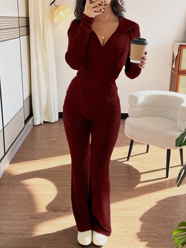 Women's Two Piece Sets Pants Sets Bolero Top Long Sleeve