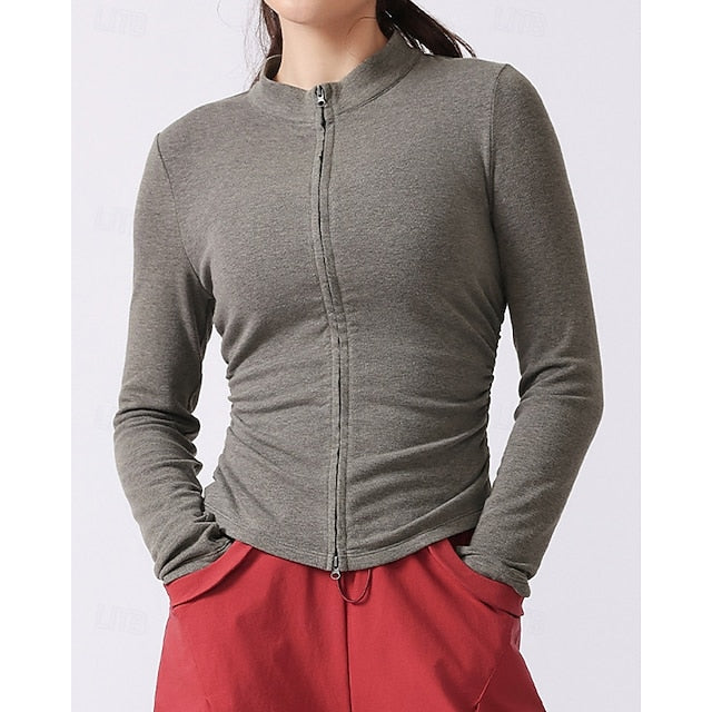 Women's Solid Colored Tennis Shirt Sport Top Stylish Golf