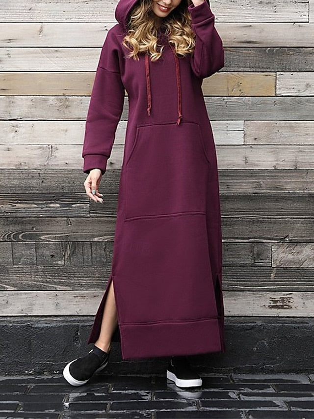 Women's Long Dress Maxi Dress Hoodie Dress Shift Dress