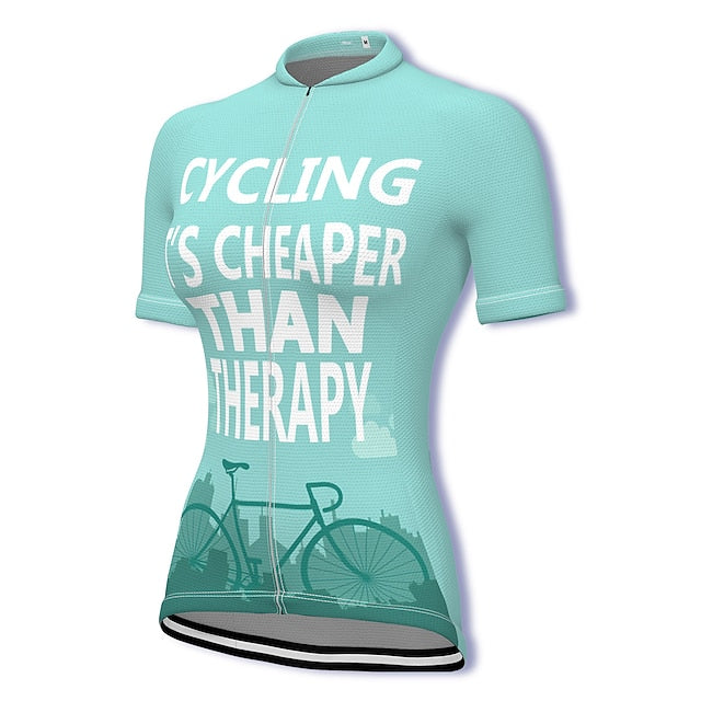 Women's Cycling Jersey Graphic Rainbow Unicorn Short Sleeve
