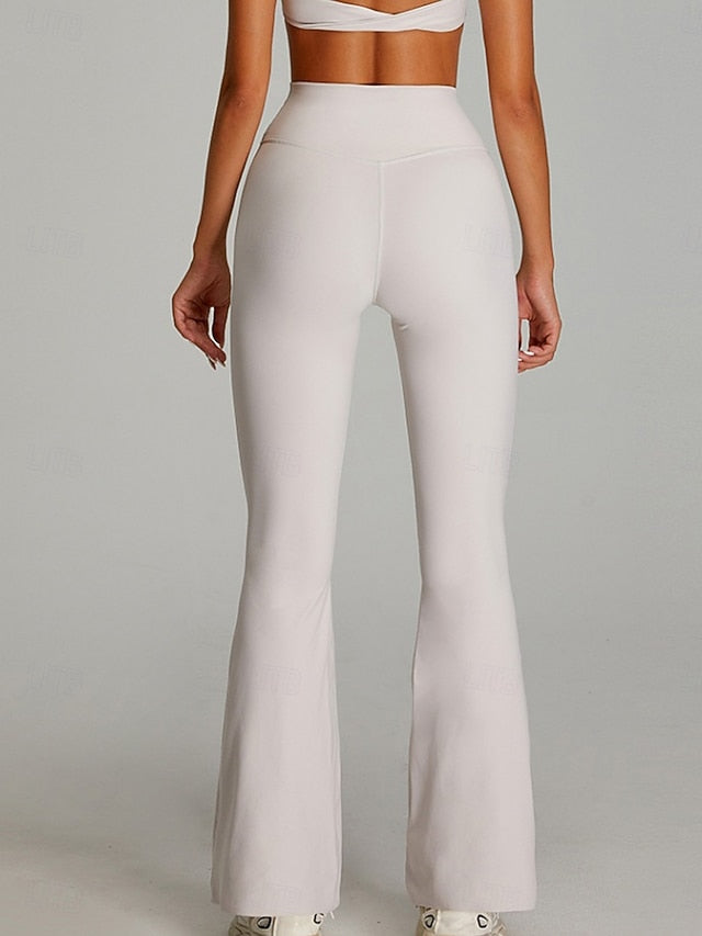 Women's Bell Bottom Chinos Streetwear Casual Athleisure