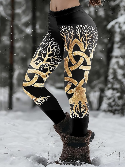 Women's Leggings Loungewear Vintage Ethnic Style Casual