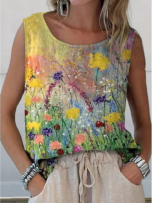 Women's Camisole Tank Top Floral Graphic Elegant Bohemia