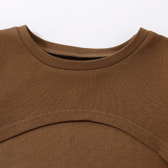 Dress Color Girls' Block Pieces 2 Kids Suits Set Long