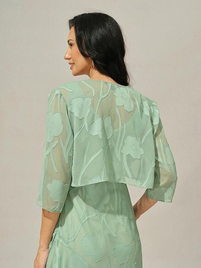 Women's Shrugs Solid Color Elegant Stylish Casual 3/4