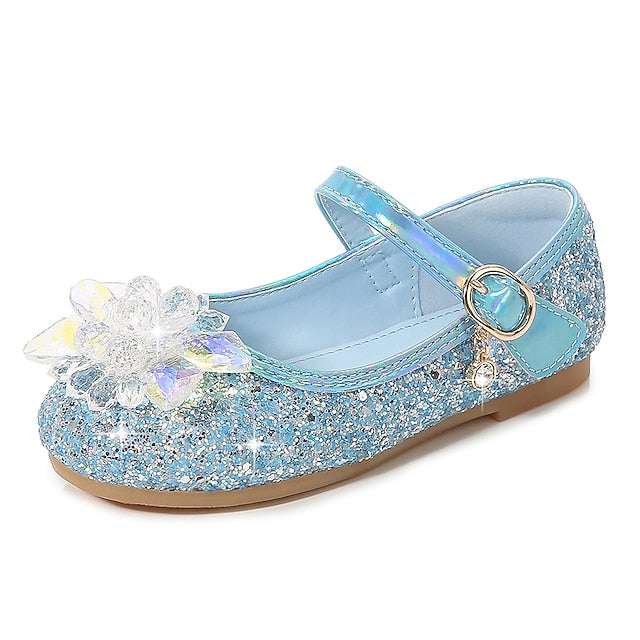 Flats Leather Portable PU Girls' Shoes Princess Walking