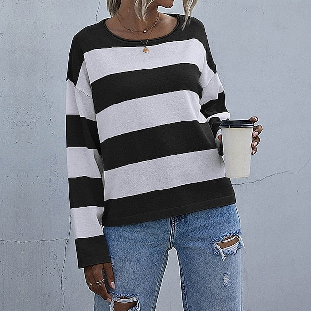 Women's Pullover Sweatshirt Pullover Sweater Long Sleeve