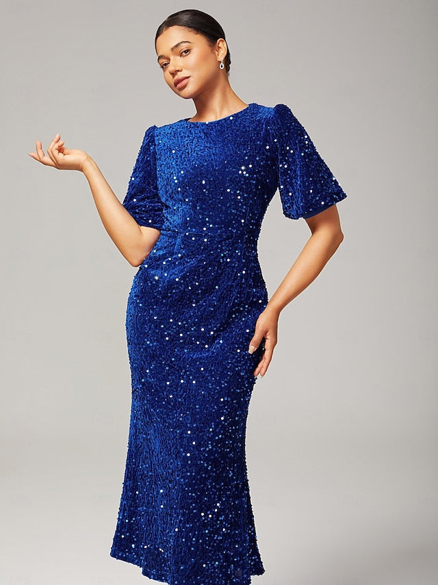 Women's Velvet Dress Sequin Dress Prom Dress Cocktail Dress