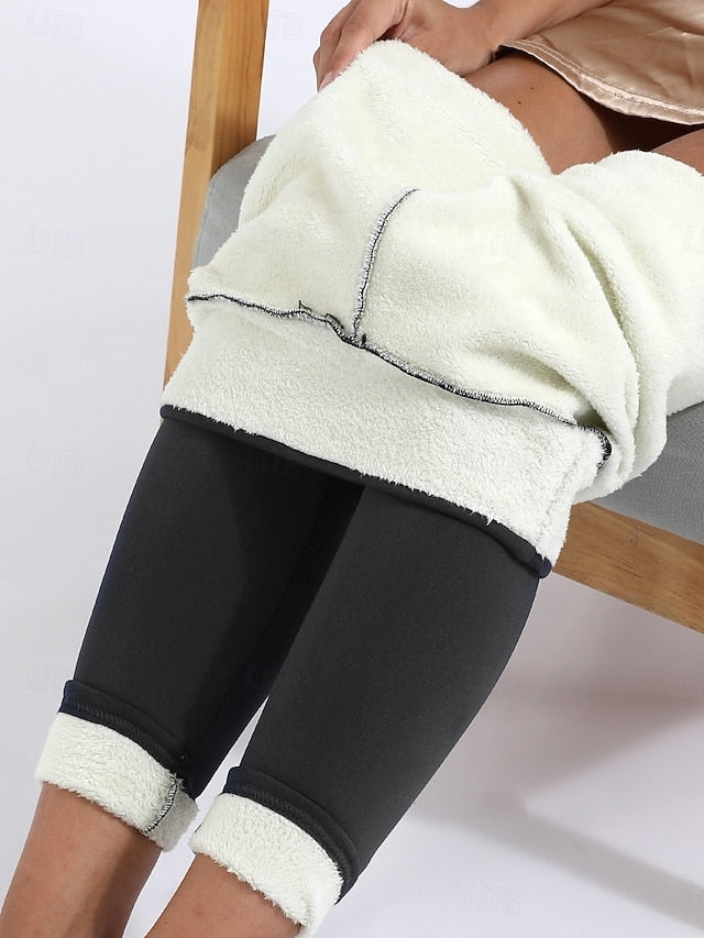 Women's Fleece Lined Leggings Fleece Pants Leggings