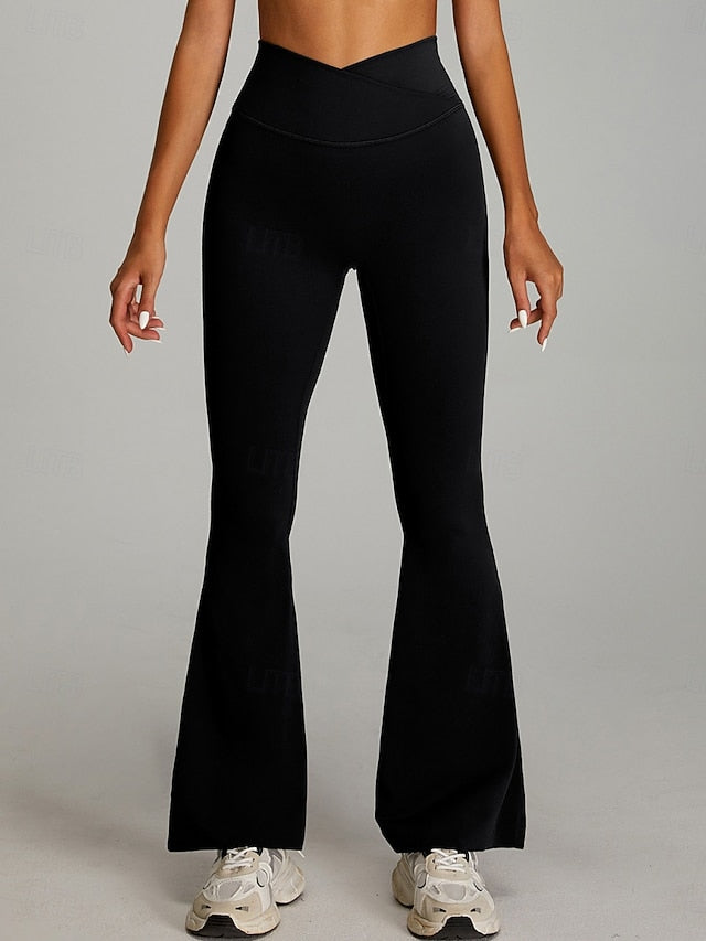 Women's Bell Bottom Chinos Streetwear Casual Athleisure