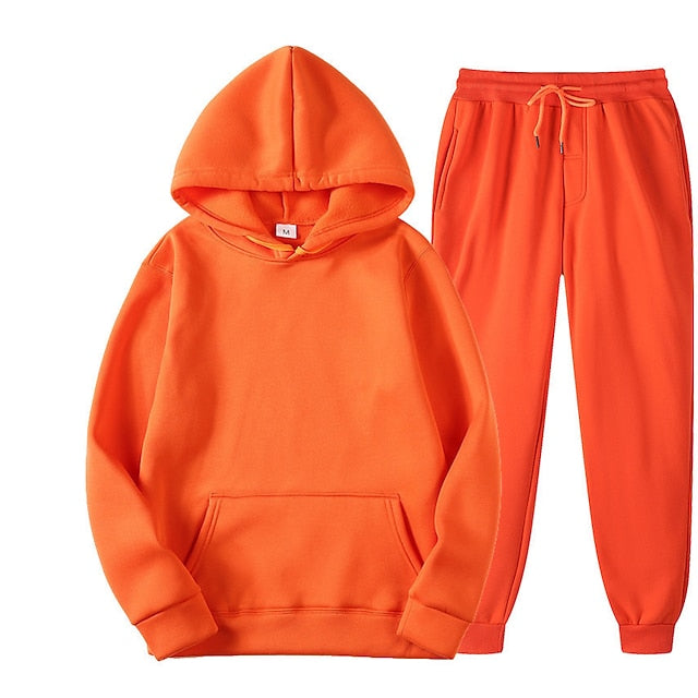 Women's Hoodie Tracksuit Pants Sets Sweatpants Joggers Long