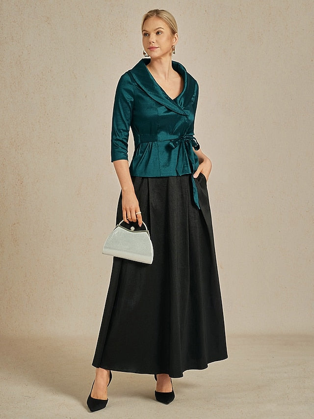 Women's Blouse Evening Tops Solid Color Plain Elegant