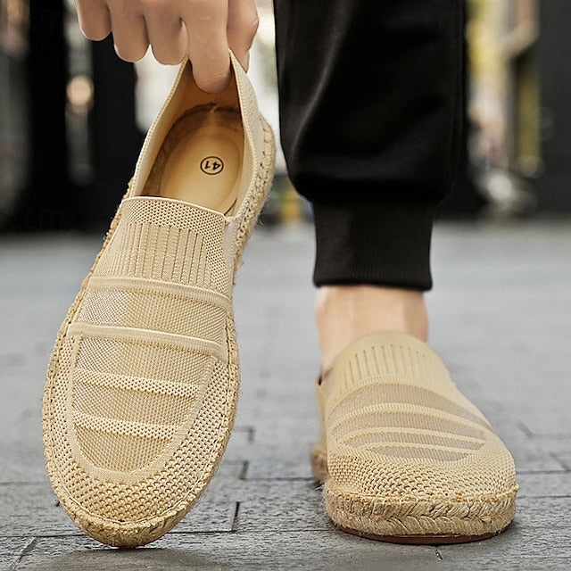 with Woven – Design Espadrilles Beige Men's Vacation