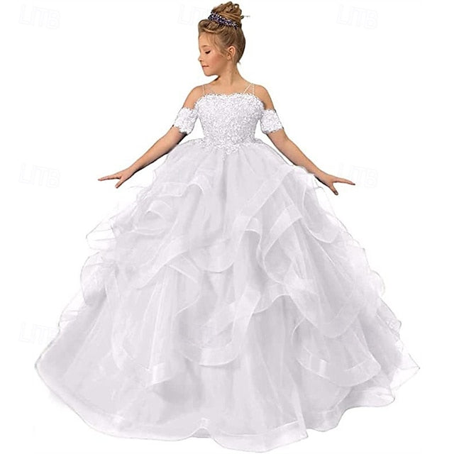 Girls' Princess Flower Dress Girl Kid's
