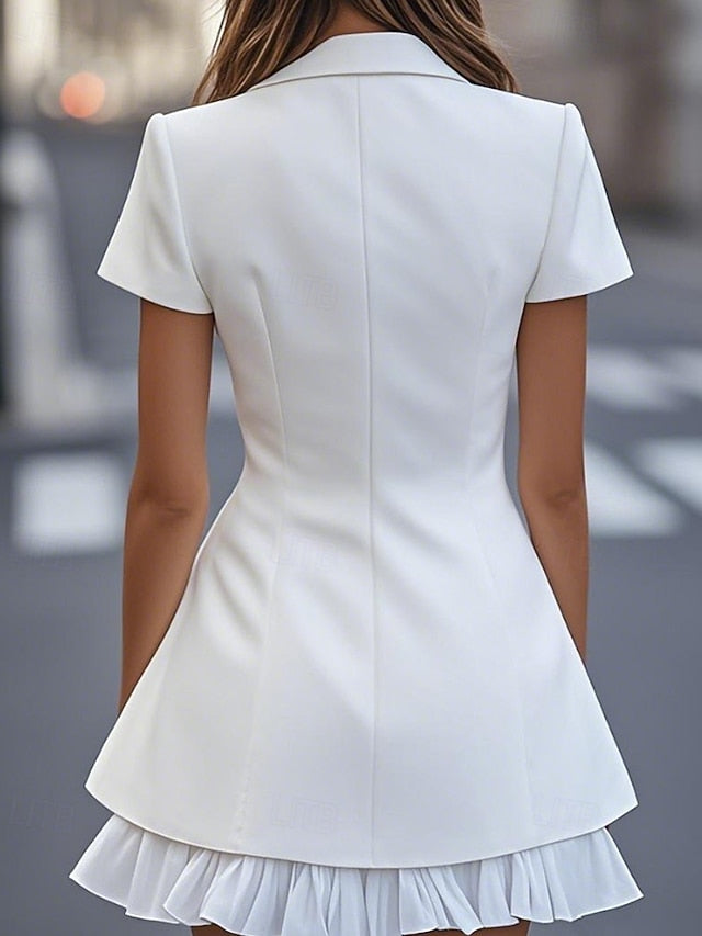 Women's Mini Dress Party Dress Cocktail Dress Blazer Dress
