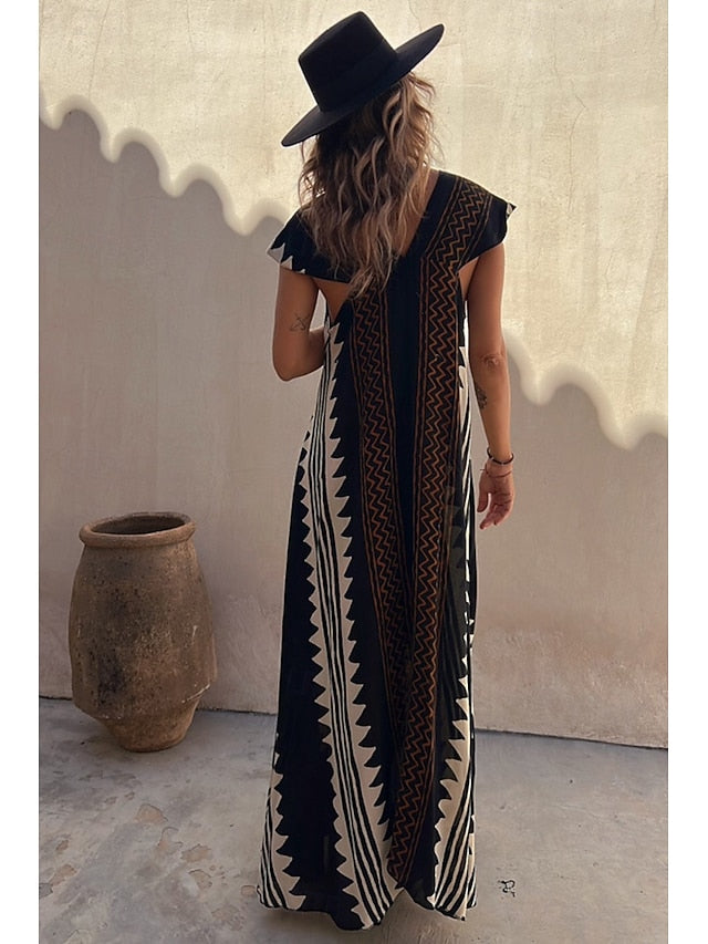 Women's Midi Dress Cocktail Dress Floral Dress Boho Dress