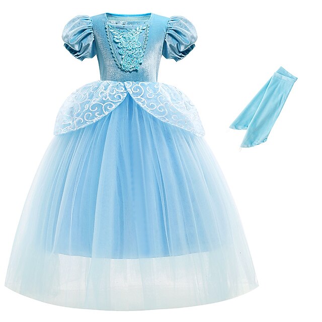 Dress Princess Theme Party Flower Fairytale Cinderella Girl