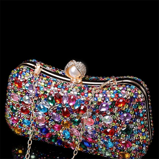 Clutch Crystal Luxury Women's – Evening Multicolor