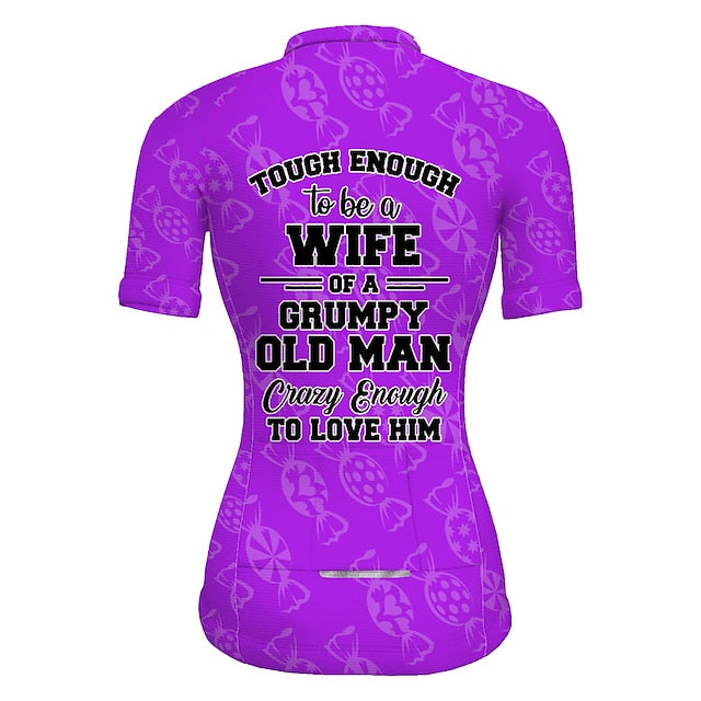 Women's Cycling Jersey Graphic Funny Short Sleeve Bike