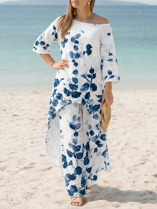 Women's Two Piece Sets Pants Sets Bolero Top Long Sleeve