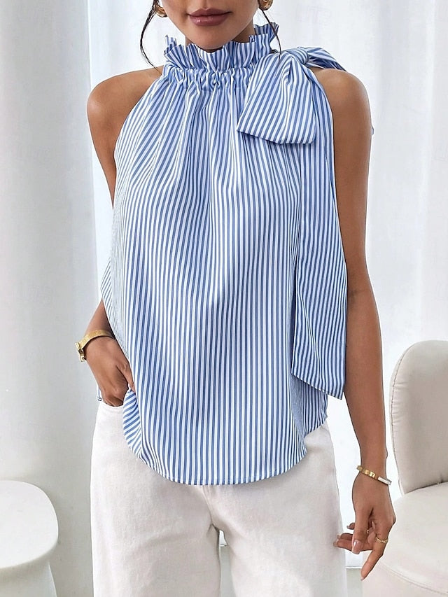 Women's Camisole Tank Top Print Striped Daily Casual