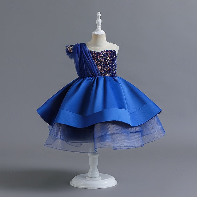 Sequin Girls' Kids Wedding Party Dress Sleeveless