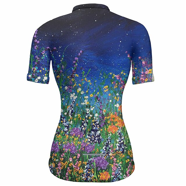 Women's Cycling Jersey Graphic Floral Botanical Short