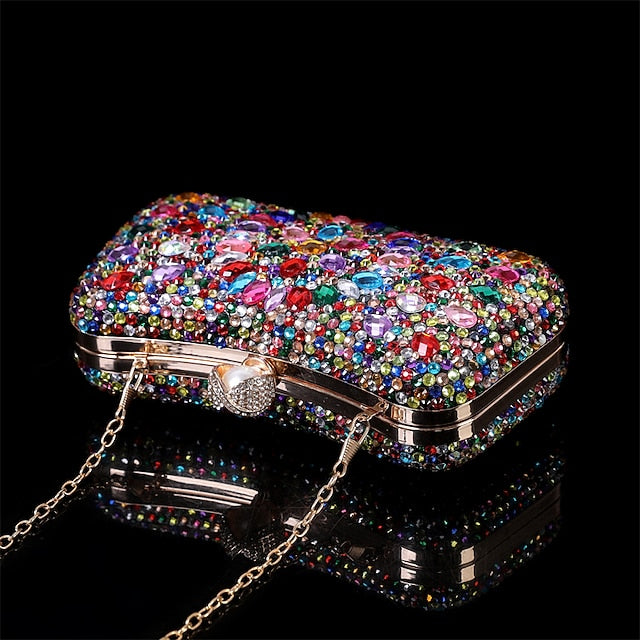 Clutch Crystal Luxury Women's – Evening Multicolor