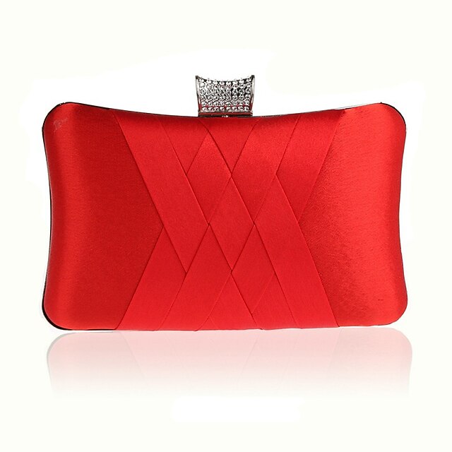 / Event Clutch PU Party Wedding Silk Women's Leather Bags