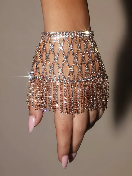 Women's Chain – Crystal Bracelet Hand Rhinestone Luxury