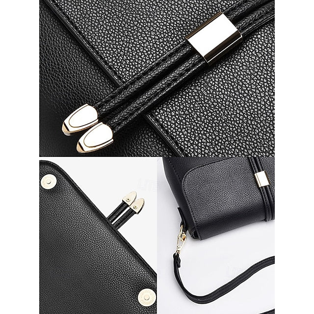 Bags in Leather Crossbody Burgundy Black and Faux Women's